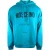 Moschino Couture Logo Turquoise Blauwe Hoodie