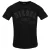 Diesel Heren T-shirt met Monotone Logo in reliëf (Zwarte Kaviaar)