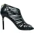 Chanel CC Gevangen Sandalen Hakken in Zwart Leer