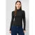 QS top met ruches – antraciet