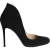 Gianvito Rossi Ronde Neus Flared Pumps in Zwart Suède