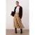 Trendyol Modest Dames Bruin Dierenprint Maxi Uitlopend rok A-lijn Modest Rokken