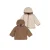 Feetje reversible teddy winterjas Built for Fun – taupe/offwhite