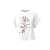 T-shirt van katoen met insetmouwen en print aan de voorkant dames QS