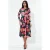 Bloemen Geknoopte Midi Skater Jurk