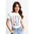 Rich & Royal Slim Fit T-shirt With Print “lady” Organic White