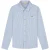 Malelions Women Patch Logo Striped Button-Up Shirt | Vista Blue
