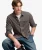 Twill Tweed Jersey Overhemd Brown