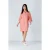 Oversized koraal Tencel jurk