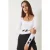 Slim Fit U Kraag Blouse met Strikdetail