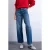 TOPSHOP Tscinch Lr Wide Dnm Jeans Mb Noos straight leg jeans medium blue denim