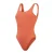 Damesbadpak Speedo Textured Deep U-Back in Oranje