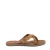 Lazamani leren slippers met panterprint cognac