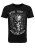 Key Largo Shirt ‘Know’  roestbruin / grijs / zwart / wit