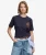 Crest Embellished T-shirt Blauw