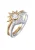 ELLI Ring ‘Sonne und Mond’  goud / zilver / transparant