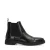 Manfield leren chelsea boots zwart