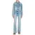 Moschino Heart Pockets Stretch Denim Jacket Blue