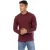 Peter Werth Geborduurd poloshirt met lange mouwen voor heren (Bourgondië)