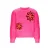 B.Nosy gebloemde sweater roze gebreid