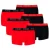PUMA Boxershorts  rood / zwart / wit