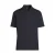 BOSS regular polo met linnen donkerblauw