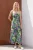 TRENDYOLMİLLA Dames Groen Bloemen Maxi Mouwloos A-lijn Jurken