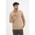 Merso Merino Polo Long Sleeve 100% Merino Sahara Sand