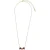OTAZU Classic Triple Leaf Necklace Amethyst