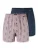 SCHIESSER Boxershorts ‘ Basic ‘  donkerblauw / roze gemêleerd