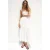 Mango viscose midi zomerjurk – wit