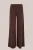 WE Fashion – Dames wide leg broek met krijtstreep – Regular fit – Kaneelbruin – LENZING™ ECOVERO™ viscose –