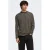 ONLY & SONS relaxed fit gestreepte longsleeve – zwart