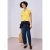 Street One Dames Basic Shirt in Geel