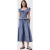 AllSaints Halia Dress Flint Stone Blue