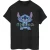 Li-cense Disney dames lilo and stitch ohana blauw glitch katoenen vriendje t-shirt