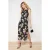 Mouwloze midi-jurken met bloemenprint voor dames, geschikt voor avondjes uit of dagelijks gebruik, normale pasvorm.