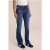 We Fashion 5-pocket Mid Waist Dark Blue