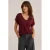 WE Fashion structuur T-shirt – donkerrood