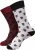 Urban Classics Sokken  bordeaux / wijnrood / zwart / wit