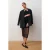 Gestructureerde Halter Midi-Jurk met Uitsparing