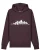Watapparel Sweatshirt ‘Mountains’  donkerrood / wit