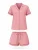 LEAFLETIC Korte pyjama ‘Leafletic Women’s Night Wear Short Set’  oudroze