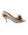 Valentino Metallic Couture Strik Pumps in Gouden Nappa Leer