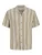 JACK & JONES Overhemd ‘JJEJeff’  donkerbeige / wit