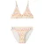 NAME IT KIDS triangel bikini oranje/roze/wit