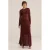 WE Fashion kanten midi rok rood
