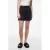 PIECES straight high waist casual short zwart