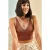 Gestreepte V-hals Cropped Blouse