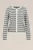 WE Fashion – Dames Gebreid vest met structuur – Regular fit – Lichtgrijs gemeleerd –